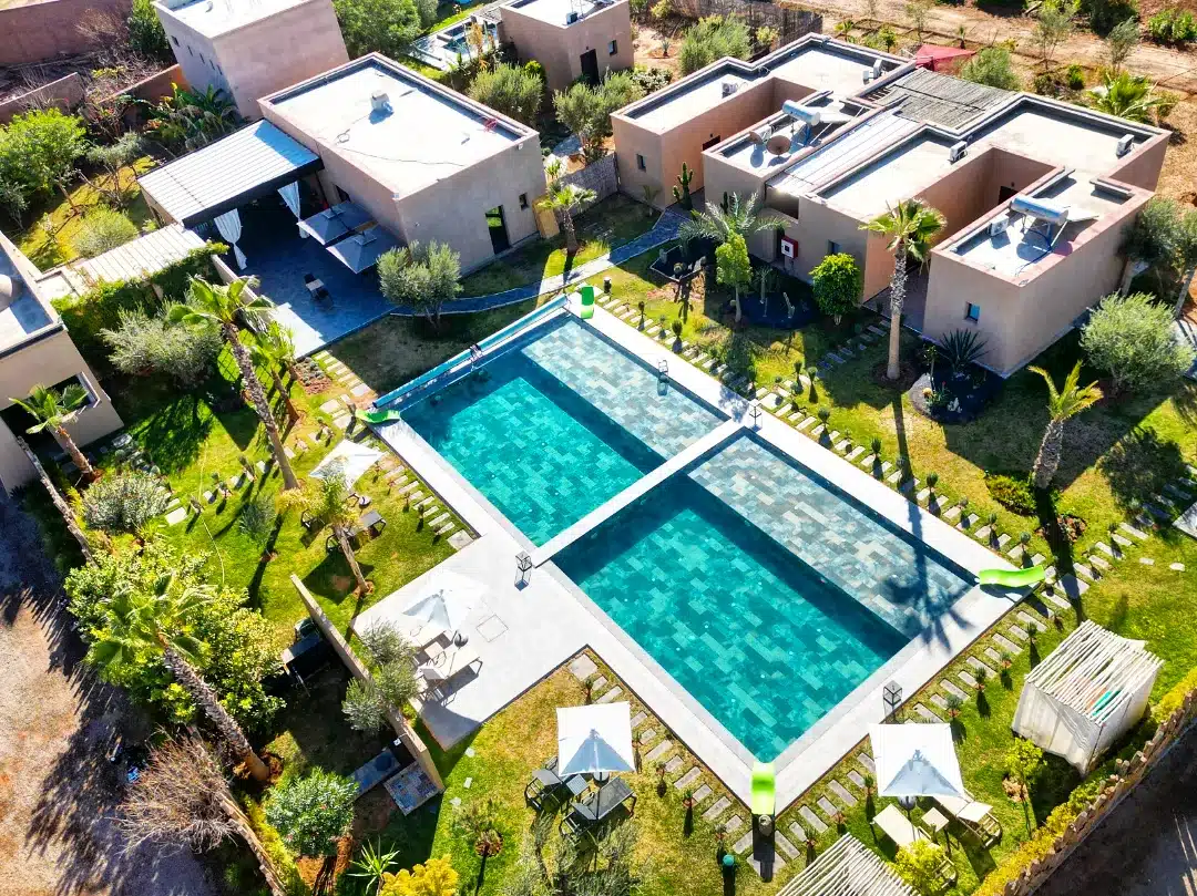 Piscines et jardins de Stylish Hotel Marrakech
